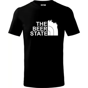 The Beer State - Praha - Tričko dětské bavlněné - 98 cm / 2 roky ( Černá )
