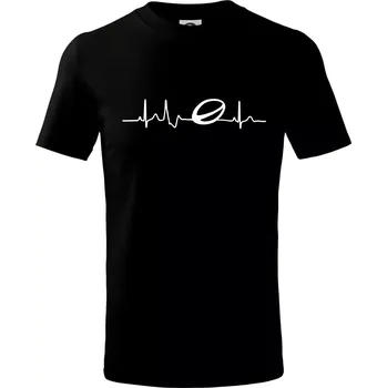 Ekg rugby - Tričko dětské bavlněné - 98 cm / 2 roky ( Černá )