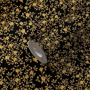 Tapeta Vinylová tapeta na vliesu s drobnými zlatými kvítky Versace – luxusní