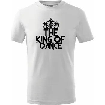 King of Dance - Tričko dětské bavlněné - 98 cm / 2 roky ( Bílá )