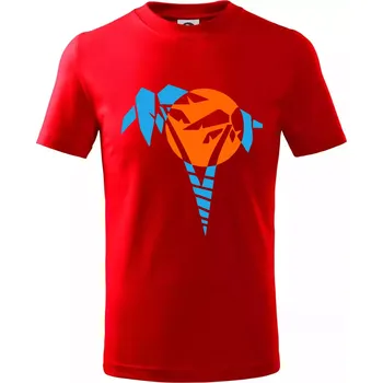 Palma - Tričko dětské bavlněné - 98 cm / 2 roky ( Červená )