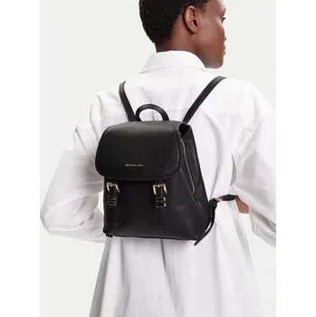 Městský batoh Kožený batoh MICHAEL Michael Kors QUINN dámský, černá barva, malý, 30T5GQNB0L 99X, vel. ONE SIZE