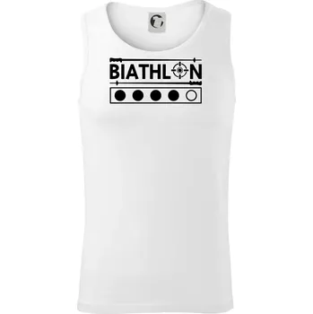 Biathlon terč a hůlky - Tílko pánské Core - S ( Bílá )