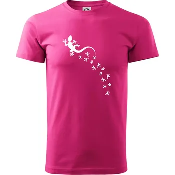 Pánská móda Geocaching Gekoni - Klasické pánské triko vyšší gramáže - XL ( Purpurová )