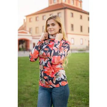 Dámské tričko Dámský rolák KIXMI OPRAH TMAVĚ MODRÁ M