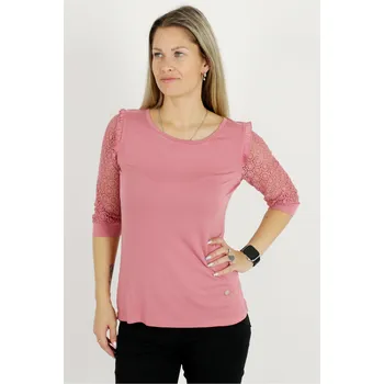 Dámské tričko Dámské triko KIXMI REBECA TMAVĚ RŮŽOVÁ M
