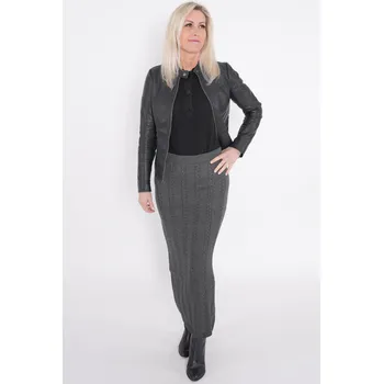 Dámská sukně Dámská sukně KIXMI ORIA TMAVĚ ŠEDÝ MELÍR M