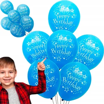 Balónek SADA NAROZENINOVÝCH BALÓNKŮ BALÓNKY K NAROZENINÁM 30CM HAPPY BIRTHDAY 6 Ks