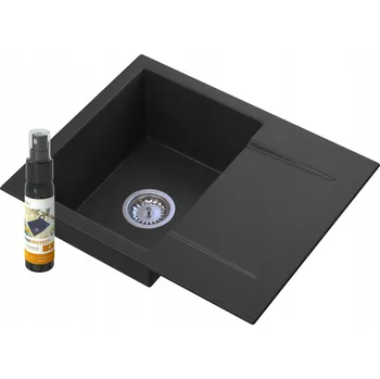 Granitový dřez Jednokomorový granitový dřez Granitan TOP černý