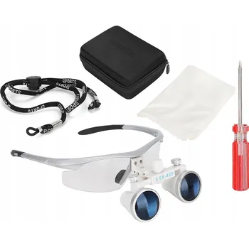 Lupa 3,5x Zvětšovací brýle s lupou pro stomatology, nastavitelné