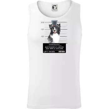 Pánské termoprádlo Lump a darebák border kolie - Tílko pánské Core - 2XL ( Bílá )