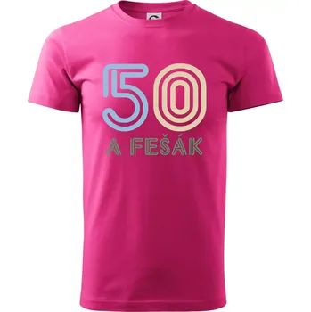 Pánská móda 50 a fešák - Klasické pánské triko vyšší gramáže - 2XL ( Purpurová )