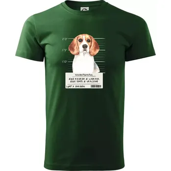 Lump a darebák bígl - Triko extra velké (5-8XL) - 7XL ( Lahvově zelená )