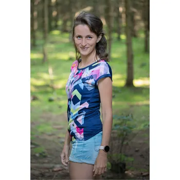 Dámské tričko Dámské triko KIXMI LISEA TMAVĚ MODRÁ S