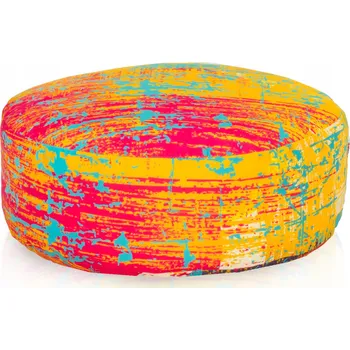 Taburet Zahradní podnožka NYLON dekorativní taburet MODRÁ