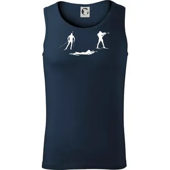 Biatlonistka závod - Tílko pánské Core - S ( Námořní modrá (velmi tmavá - téměř černá) )