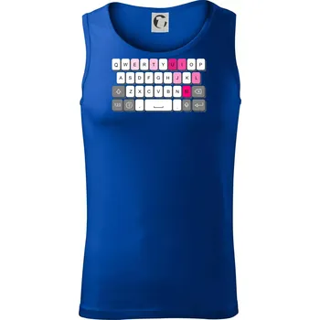Klávesnice miluju tě - Tílko pánské Core - 2XL ( Královská modrá )