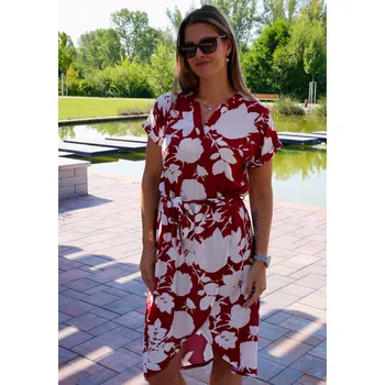 Dámské šaty Dámské šaty KIXMI SESSILY VÍNOVÁ XS