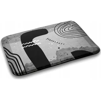 Koupelnová předložka Měkká koupelnová předložka s geometrickými vzory