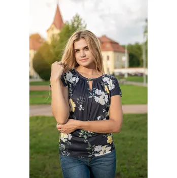 Dámské tričko Dámské triko KIXMI ORNELLA TMAVĚ MODRÁ M