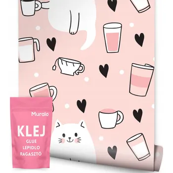 Fototapeta Tapeta pro mládež koťátka Mléko Srdíčka do kuchyně