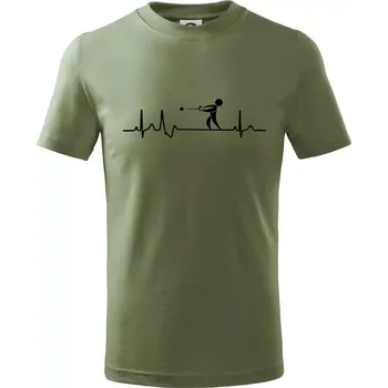 EKG vrh kladivem - Tričko dětské bavlněné - 134 cm/8 let ( Khaki )