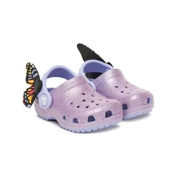 Dámská móda Nazouváky Crocs Toddler Classic IAM Butterfly Clog 210018 Fialová 24_25