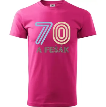 Pánská móda 70 a fešák - Klasické pánské triko vyšší gramáže - L ( Purpurová )