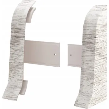 Levá koncovka, pravá koncovka Vilo PVC 0,5 x 55, délka 5 cm, dub