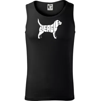 Pánské termoprádlo Bígl - nápis v těle - Tílko pánské Core - 2XL ( Černá )