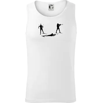 Biatlonista závod ON - Tílko pánské Core - L ( Bílá )