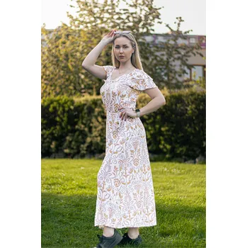 Dámské šaty Dámské šaty KIXMI PRIMAVERA KRÉMOVÁ S