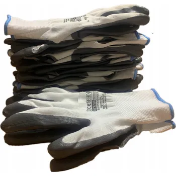 Pracovní rukavice Ochranné rukavice INDEX BHP nitrilové krátké velikost 9 - L 12 párů