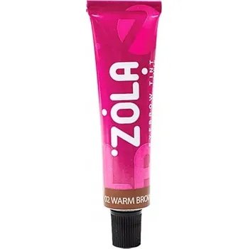Barva na řasy a obočí Barva na obočí ZOLA Barva na obočí s kolagenem 15 ml teplá hnědá
