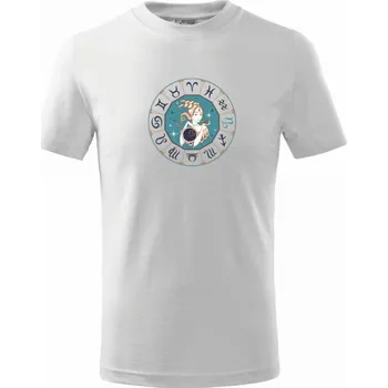 Souhvězdí kozoroh barevné - Tričko dětské bavlněné - 98 cm / 2 roky ( Bílá )