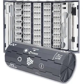 Šroubovák Sada precizních šroubováků EM Automotive 128 dílů s magnetickým hrotem