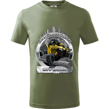Chlapecké tričko ATV Bush Adventure - Tričko dětské bavlněné - 98 cm / 2 roky ( Khaki )
