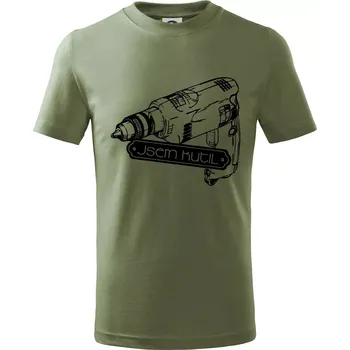 Jsem kutil - Tričko dětské bavlněné - 98 cm / 2 roky ( Khaki )