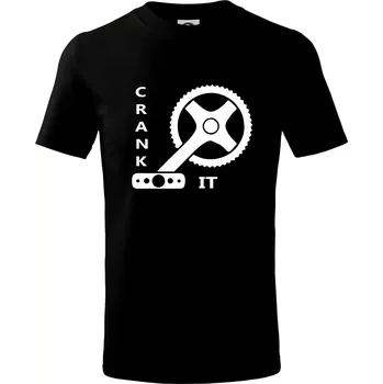 Chlapecké tričko Crank it - Tričko dětské bavlněné - 98 cm / 2 roky ( Černá )