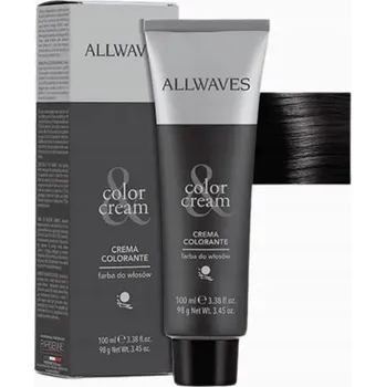 Barva na vlasy Allwaves Barva na vlasy krémová barva 3.0 tmavě hnědá 100 ml
