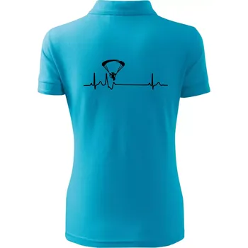 EKG paramotor - Polokošile dámská Pique Polo - 3XL ( Světlý tyrkys )
