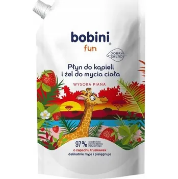 Koupelová pěna BOBINI pěna do koupele a Mycí Gel 2v1 pro děti