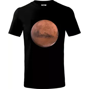 Fotky planet - Mars - Tričko dětské bavlněné - 98 cm / 2 roky ( Černá )