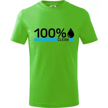 Chlapecké tričko 100% Clean - Tričko dětské bavlněné - 98 cm / 2 roky ( Apple Green )