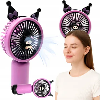 Vzduchotechnika Mini ventilátor Yifeng Mini Wentylator Wiatrak Dziecięcy Podróżny fialový