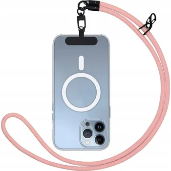 Pouzdro na mobilní telefon Nylonová šňůrka na telefon, růžová