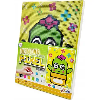 kreativní sada Barevná kreativní mozaika s diamanty - Kaktus