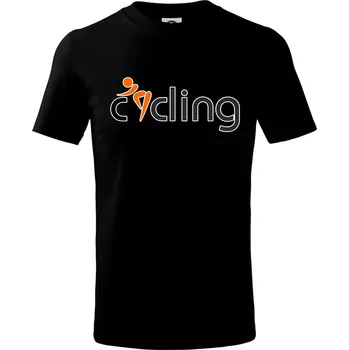 Chlapecké tričko Cycling postava - Tričko dětské bavlněné - 98 cm / 2 roky ( Černá )