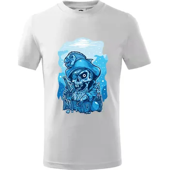 Starý mořský vlk - Tričko dětské bavlněné - 98 cm / 2 roky ( Bílá )