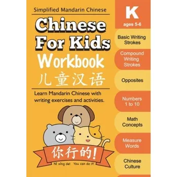 Cizojazyčná kniha Chinese For Kids Workbook: Kindergarten Mandarin Chinese Ages 5-6 (Queenie Law)(Brožovaná)